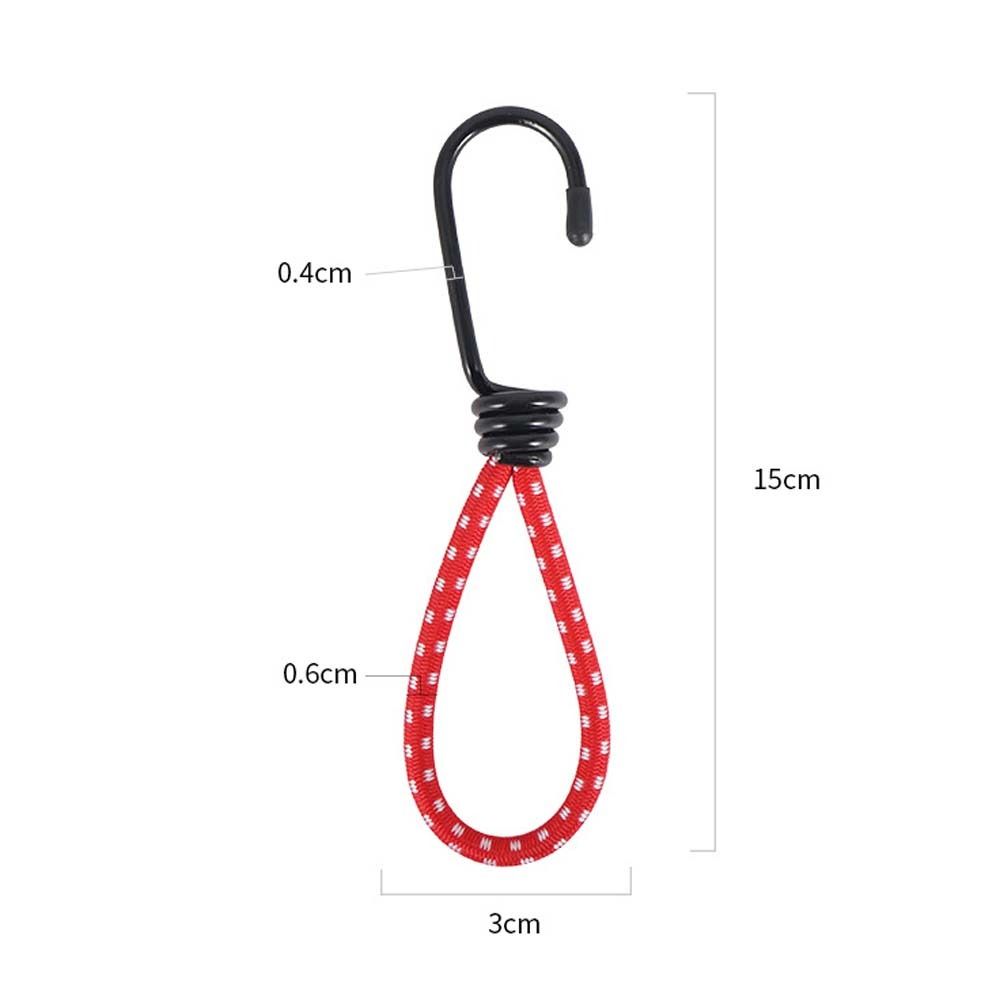 Cheap Goat Tents 5pcs Tent Elastic Rope Buckle Outdoor Camping Tent Cord Rope Fastener Fixing Band   